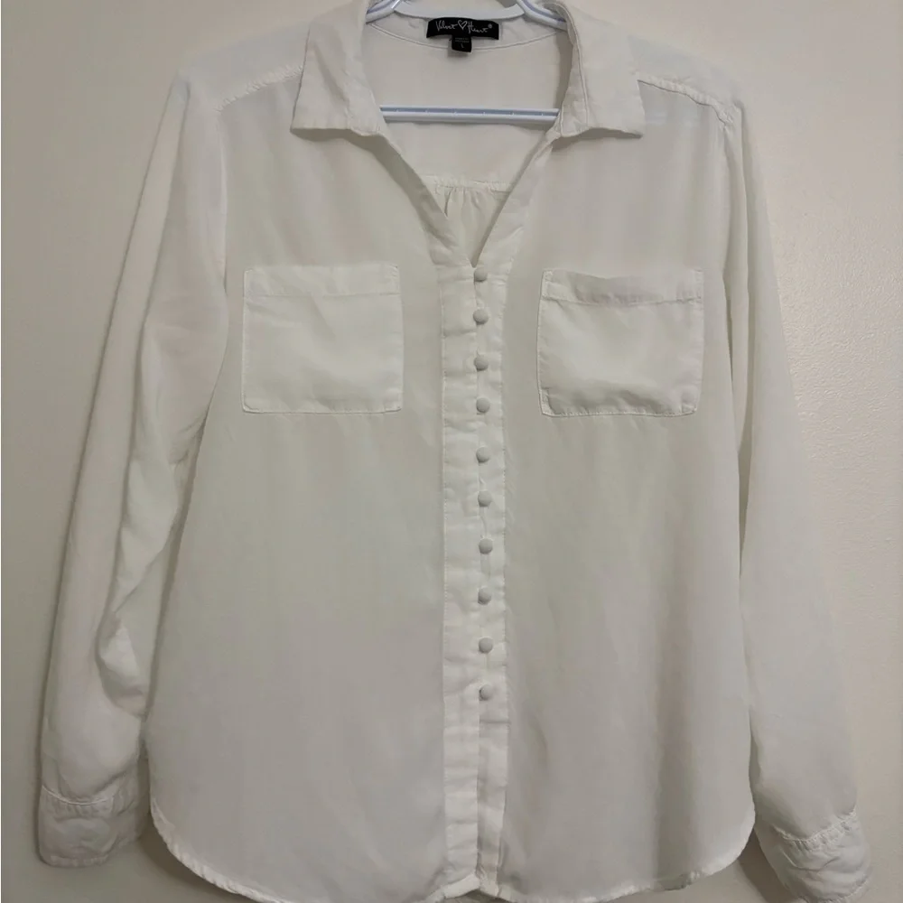 Velvet Heart Cream Blouse - Picture 1 of 5